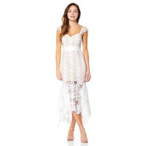 JARLO -all over cutwork lace dress -